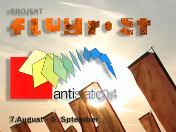 Projekt flugrost, Fahnen und Banner, Land art